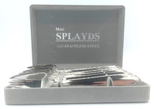 Vintage Splayd Mini Set of 6 Glossy Finish Stainless Steel 18/8 Cutlery Boxed picture