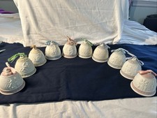 Vintage Lladro Porcelain Christmas Bells,  1987 through 1996 No Cracks No Chips picture