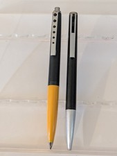 vtg 2x Montblanc Ballpoint Pen Lot - Need Refills - Both Broken - Yellow Carrera picture