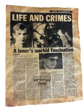 Jeffrey Dahmer Life In Crimes, A Loner’s Morbid Fascination Newspaper Headline￼ picture