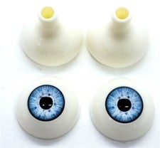 Realistic Acrylic Eyes for Halloween PROPS, MASKS, DOLLS ( LIGHT BLUE 26 mm) picture
