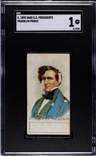 1890 H600 U.S. Presidents Franklin Pierce SGC 1 **Rare Historic Find** picture
