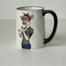 Tattooed Rockabilly Hipster Heifer or Cow Coffee Mug Cup by Signature Housewares picture