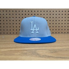 Mitchell & Ness LA Dodgers Original Fit Snapback Hat Gray Blue MLB Baseball Cap picture