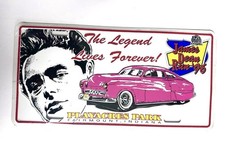 1996 JAMES DEAN RUN CAR SHOW LICENSE PLATE FAIRMOUNT, IN, 6”x12” FACTORY SEALED picture