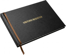 Officewerks Visitors Register & Guest Book, 120 Pages, 8 7/8