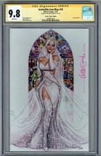 INVINCIBLE IRON MAN #10 CGC 9.8 SS SIGNED NATHAN SZERDY VIRGIN COVER EMMA FROST picture