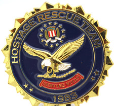 FBI Hostage Rescue Team HRT 1983 DOJ Challenge Coin 2in picture