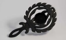 Vintage Cast Iron Candle Holder with Handle Made in Taiwan picture