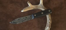  Russell Green River Hunting Knife  Etched Blade Fancy Walnut Grips  picture