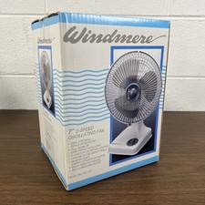Vintage Windmere 7” 2-Speed Personal Oscillating Fan NR-7OSC/425 New Sealed Box picture