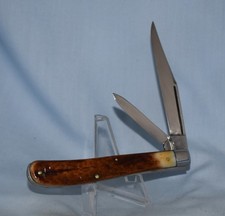 RARE VINTAGE W R CASE & SONS ROGERS BONE SLIMLINE KNIFE 62048 LP 1905-14 picture