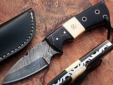 General Patton's Custom Damascus Knife 1095 HC Steel Handmade Razor Sharp Blade picture