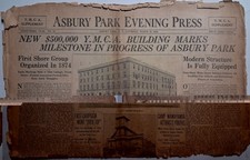 1929 ASBURY PARK EVENING PRESS YMCA Supplement March 30 NJ Monmouth picture