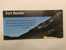 2026 Fort Bowie National Historic Site Park Unigrid Brochure Map NEWEST Arizona picture