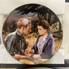 Vintage 1988 Gone With The Wind Scarlett And Ashley After War Plate w/COA/box picture