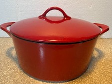 Giada Heavy Giada De Laurentiis  Red Cast Iron Dutch Oven 10 1/2