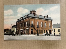 Postcard Calais ME Maine Post Office Opera House Street Scene Vintage c1910 PC picture