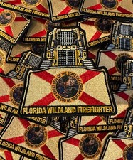 3” Florida Wildland Firefighter Dozer Embroidered Patch  picture