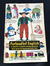 Vintage 1964 Ferhoodled English Pennsylvania Dutch Amish Sayings Conestoga Craft picture