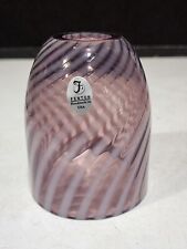 Fenton Glass Purple Opalescent Swirl Fairy Lamp Light SHADE ONLY picture