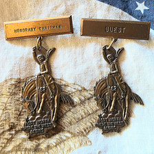 1962 Fort Worth Southwestern Exposition & Fat Stock Show Honorary Pins Set of 2 picture