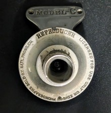 Edison Model C Phonograph Reproducer 2 Minute Cylinder Org. Sapphire Tip Read picture