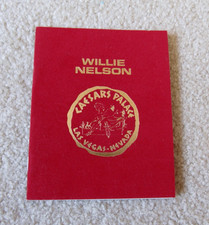 1984 Willie Nelson Caesars Palace Circus Maximus Red Felt Program Las Vegas picture