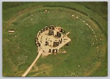 Salisbury England UK, Stonehenge, Wiltshire, Aerial View, Vintage Postcard picture
