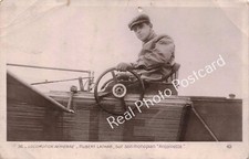 RPPC Hubert Latham in Monoplane Antoinette Aerial Locomotion Aviation Postcard picture