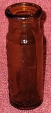 Vintage Bell Ans Amber Glass Medicine Bottle Brown Jar Collectible picture