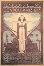 1913 Dutch Art Nouveau Exposition Poster 🗞️ Premium Matte Paper 200GSM 16x24” picture