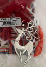 BRIGHTON NWT OH DEAR Reindeer Christmas Ornament With Storage Bag picture