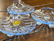 Vintage 1936-1958 Cambridge Caprice blue shell footed glass salt cellar dish picture