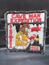 Vintage 1968 SISG-BSA Cave Man Expedition Patch Boys Scouts Of America RARE picture