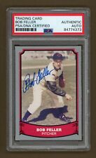 1988 Pacific Trading Card Autographed by BOB FELLER PSA Encapsulated AUTHENTIC picture
