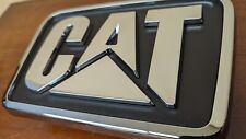 Caterpillar CAT Truck Hood Emblem 8 1/2 x 5 1/2 CT630 Raised Letters New Grille picture