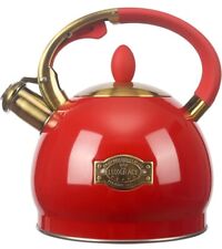 LUXGRACE Whistling TEA KETTLE  - RED picture