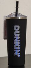 Dunkin Donuts - 20oz - Stainless Steel Insulated Travel Tumbler w/ Straw - Black picture