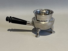 Vintage ASR Cigarette 3 Footed Ashtray Chrome Finish Bakelite Handle picture