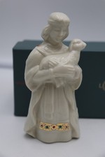 vintage Lenox China Jewels Nativity Shepherd Boy with Lamb 1993 with Box picture