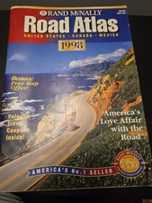1998 Rand McNally Large Scale Road Atlas 15.5”x11”x.5” Stapled Vintage 1990s 90s picture