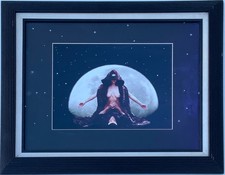 Dark Spiritual Art Photography Female W/ Moon Photo Framed & Matted 25