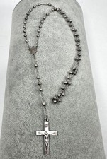Lamode Sterling Silver Rosary for Baby Child 13 inch Necklace Vintage picture