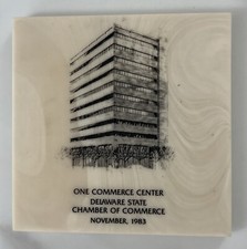 One Commerce Center Delaware State Chamber Of Commerce November 1983 Paperweight picture