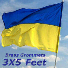 NEW 3x5ft UKRAINE UKRAINIAN double sided FLAG better quality usa seller picture