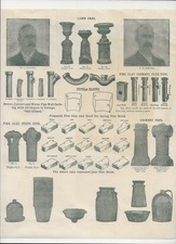 Original 1898 Graphic Two - Sided Adv. Billhead - STEVENS BROS. & CO., Pottery picture