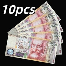 10 PCS De La Rue GIORI, Fantasy Test Note/Specimen 2000 Leonardo Da Vinci, UNC picture