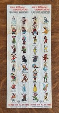 Vintage Marx Disneykins Checklist Insert Sheet Series-1 HK 6070 HK 6068 ELM TOYS picture