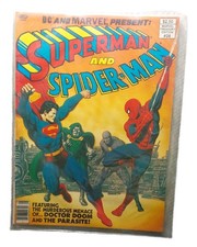 Marvel Treasury Edition #28 Superman Spider-Man 1981 DC Doctor Doom Vintage picture